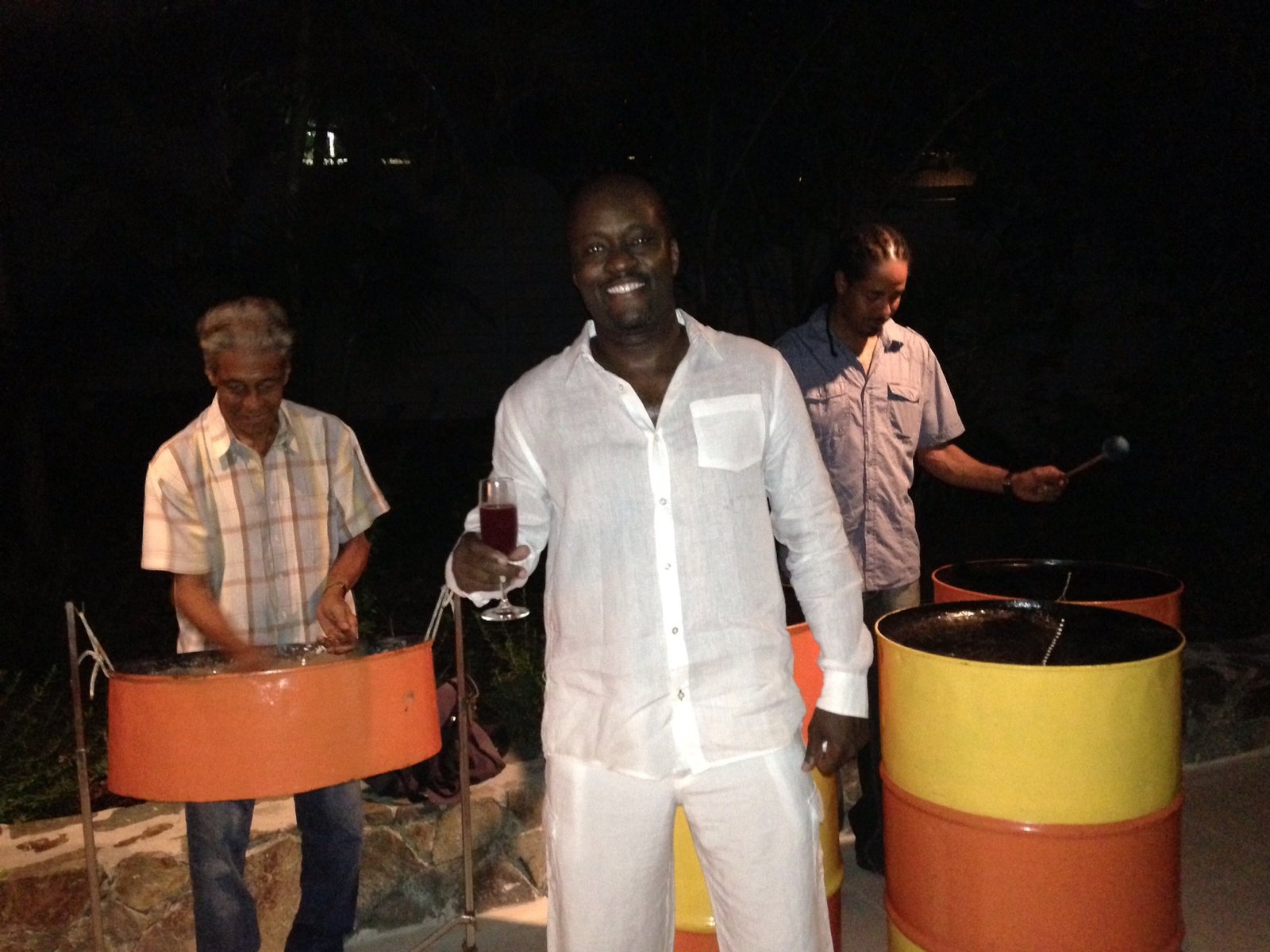 Steel drum band in the British Virgin Islands