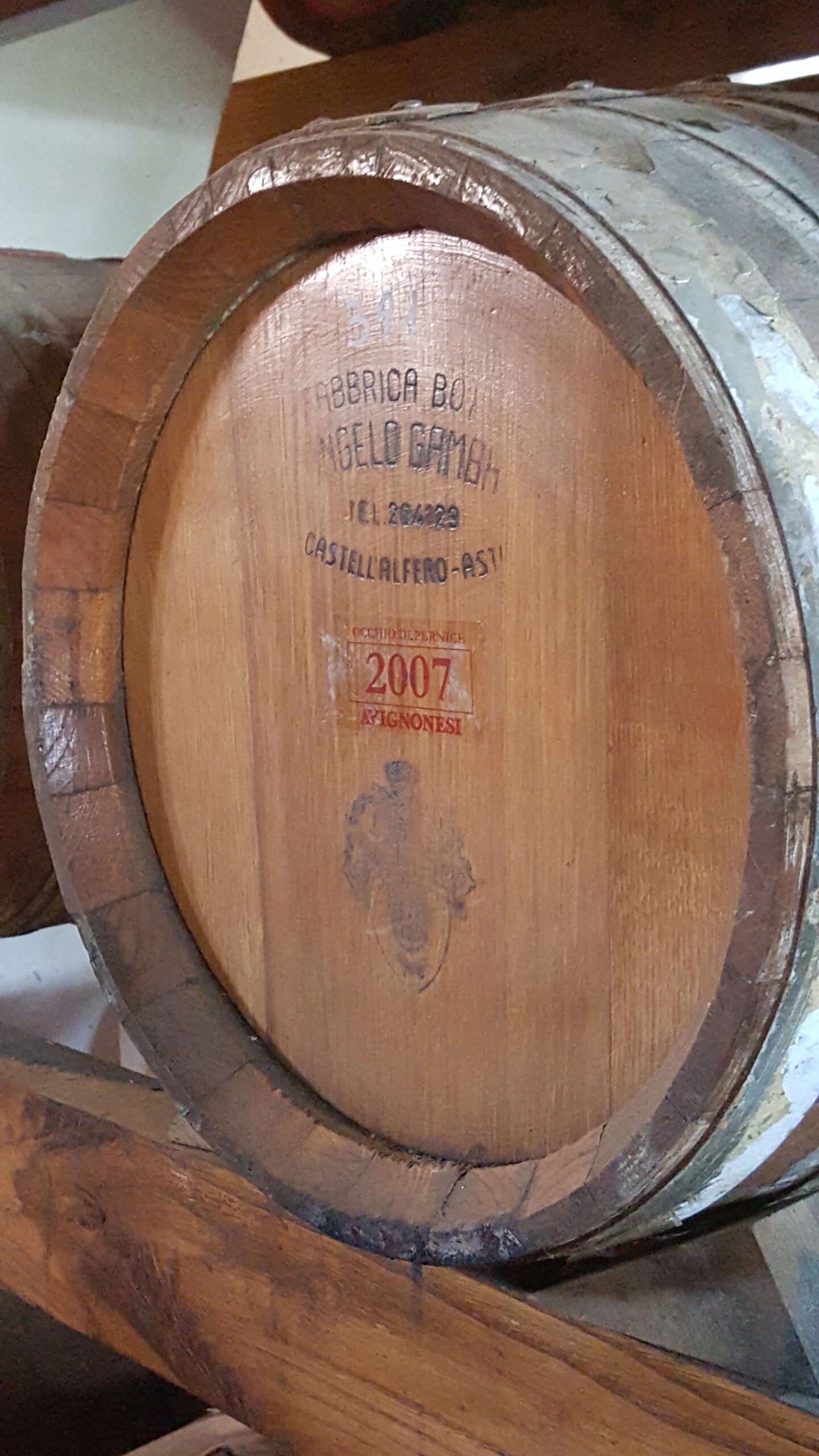 Wine barrel in Italy