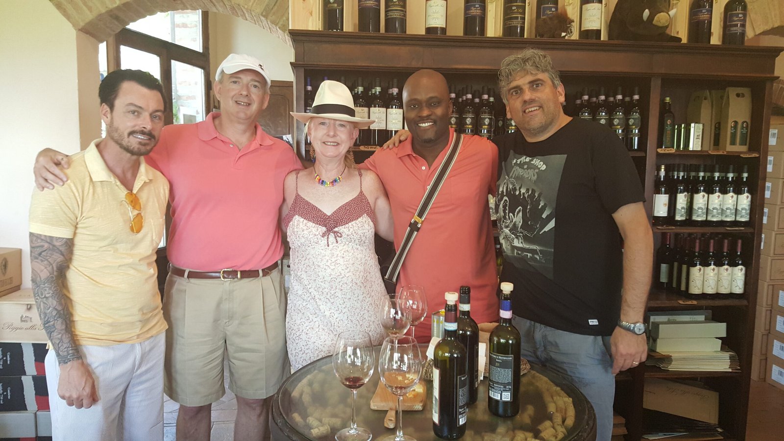 At the winery in Italy